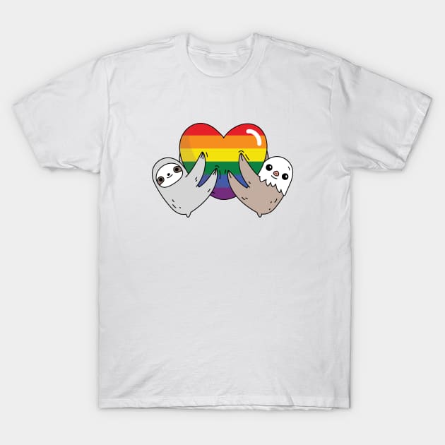 The pride love sloths T-Shirt by Noristudio